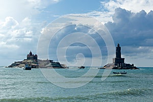 Vivekananda rock memorial and Thiruvalluvar statue, Kanyakumari, India