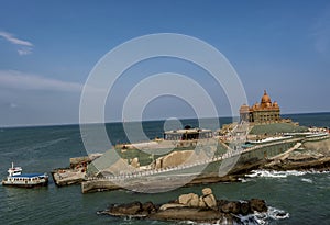Vivekananda Rock Memorial View with boat
