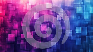 Abstract Gradient Colorful Background with Soft Light Squares