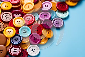 Vivid accents Multicolored sewing buttons for creative textile embellishments