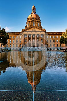 Vivid Alberta Legislature Reflections