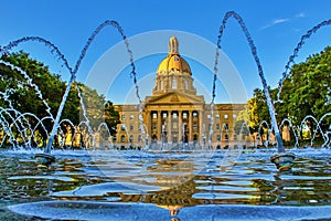 Vivid Alberta Legislature Reflections