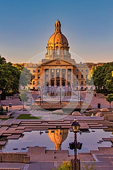 Vivid Alberta Legislature Reflections