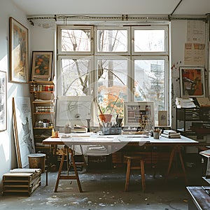 Vivid Art Studio with Natural Light