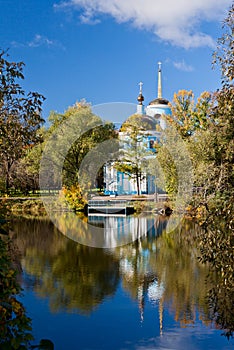 Vivid autumn picturesque scenery