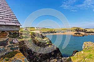 Vivid beauty of Newborough beach Anglesey North Wales UK photo