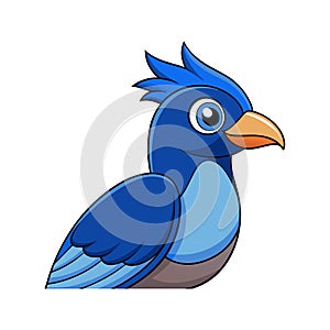 Vivid Blue-Faced Malkoha Bird Design