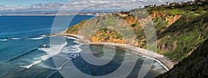 Vivid Bluff Cove in Spring Panorama