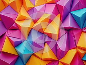 Vivid Color Block Wallpaper