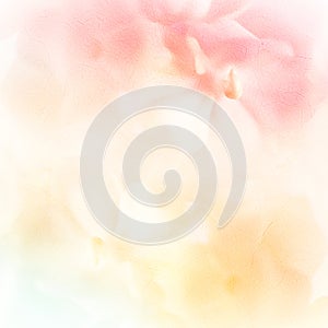 Vivid color flower in soft and blur style on mulberry paper texture