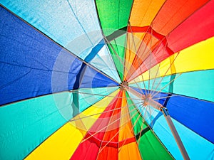 Vivid colors in umbrella