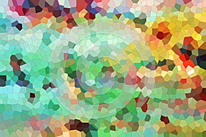 Vivid diamond shapes in rainbow hues, background