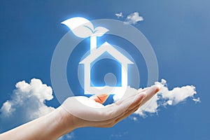 Vivid eco houes icon