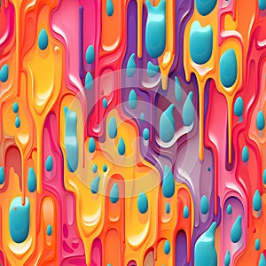 Vivid and Expressive Multicolored Abstract Painted Background