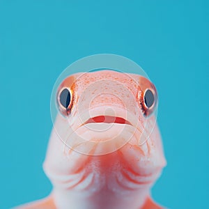 Vivid Fish Close-Up Portrait photo