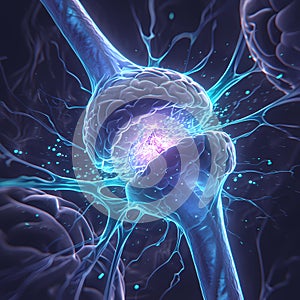 Neuron Explosion - Exciting Medical Illustration photo