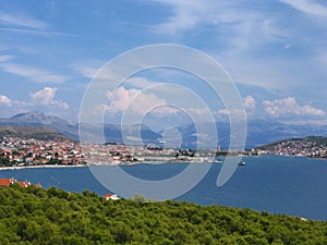 Vivid landscape at the Adriatic shore
