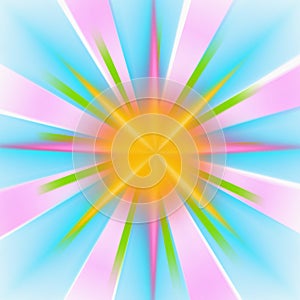 Vivid light burst background