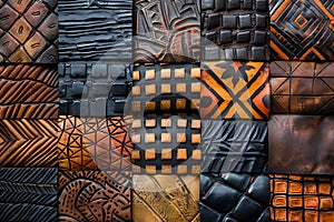 A vivid mosaic of traditional African tribal patterns