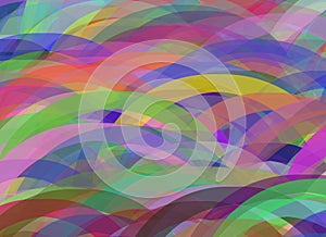 Vivid multicolor curves abstract background