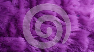 Vivid Purple Fur Texture: Close-up Picture With Velvet Background