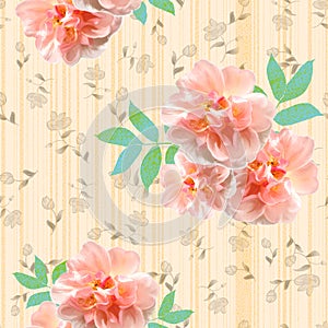 Vivid repeating floral