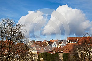Vivid sky over Rothenburg