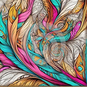 Vivid Swirls: A Whimsical Twist