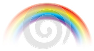 Vivid vector colorful rainbow shining blurred