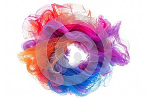 vivid vortex of color as the powdered pigments swirl and dance through the air.