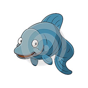 Vivid Watermole Fish Artwork in Natural Habitat