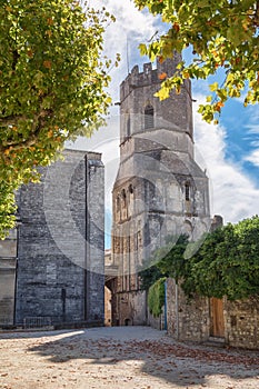 Viviers Cathedral in the village Viviers in the Ardeche region o