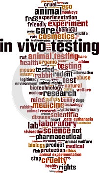 In vivo testing word cloud