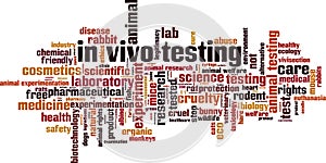 In vivo testing word cloud photo