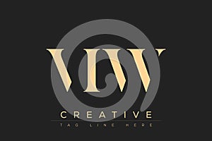 VIW abstract letter logo design