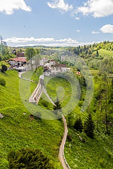 Viw from Predjama castle, Sloven