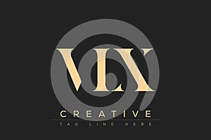 VIX abstract letter logo design