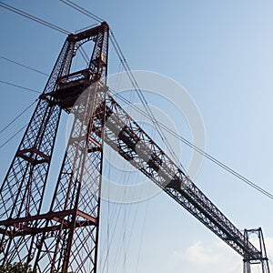 Vizcaya bridge between Portugalete and Las Arenas, Spain