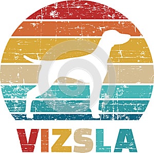 Vizsla vintage and retro