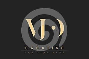 VJO abstract letter logo design