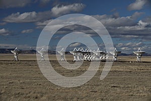 VLA, Very Large Array satellite dishes t in New Mexico, USA