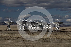 VLA, Very Large Array satellite dishes t in New Mexico, USA