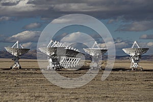 VLA, Very Large Array satellite dishes t in New Mexico, USA