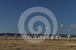 VLA, Very Large Array satellite dishes t in New Mexico, USA