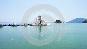 Vlacherna Monastery Kanoni and Mouse islands, Corfu, Greece