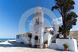 Vlacherna Monastery on the Kanoni peninsula of Corfu