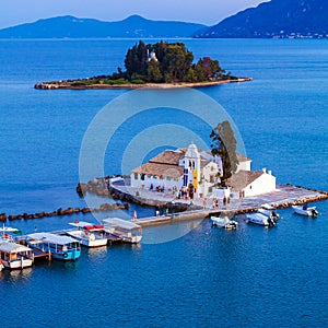 Vlacherna orthodox monastery in Corfu