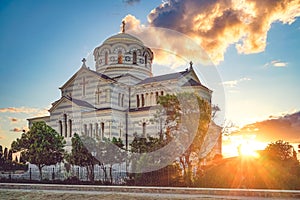 Vladimir Cathedral in Chersonesos - the Orthodox Church of the Moscow Patriarchate on the territory of Tauric Chersonesos