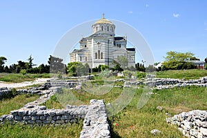 Vladimir Cathedral in Chersonesos - the Orthodox Church of the Moscow Patriarchate on the territory of Tauric Chersonesos