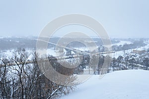 Vladimir city in winter - the city of the Golden Ring of Russia